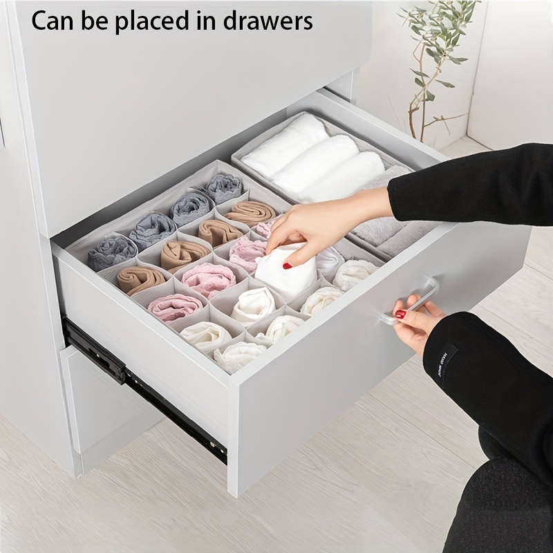 Foldable Underwear Clothes Storage Box - 24 Grids