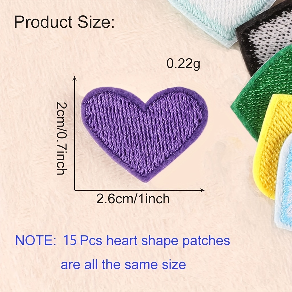 40 Pcs Cute Fabric Mini Heart Patches, Iron-On Love Heart  Embroidered Patch, Sew On Patch DIY Clothing Craft Decoration Accessories,  Repair Decorations (Hot Pink) : Arts, Crafts & Sewing