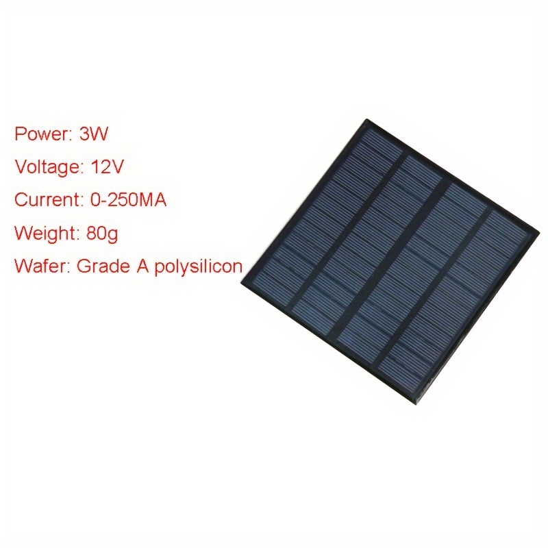 Mini panel solar 5v 2w 400ma resistente al calor, impermeable y ampliamente  utilizado