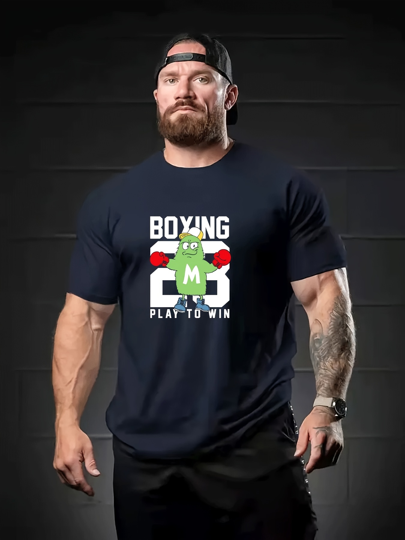 Camiseta Para Regalar De Moda Blanca De Hombre Boxeo