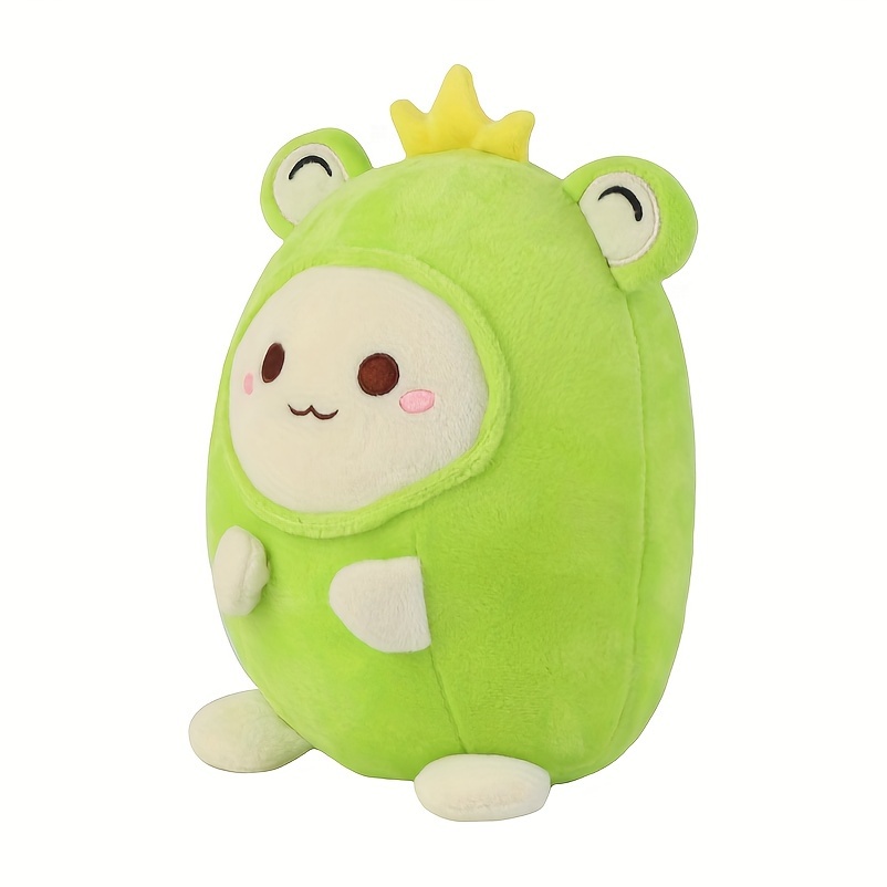 Kawaii Green Cat Frog Plush Toy Soft Kitten Frog Stuffed - Temu