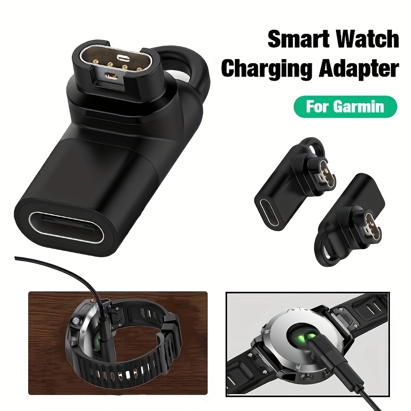 Cargador compatible con Garmin Swim 2 Watch Cable de carga USB de 3.3 pies  Cargador para Garmin Swim 2 Reloj inteligente de natación (negro)