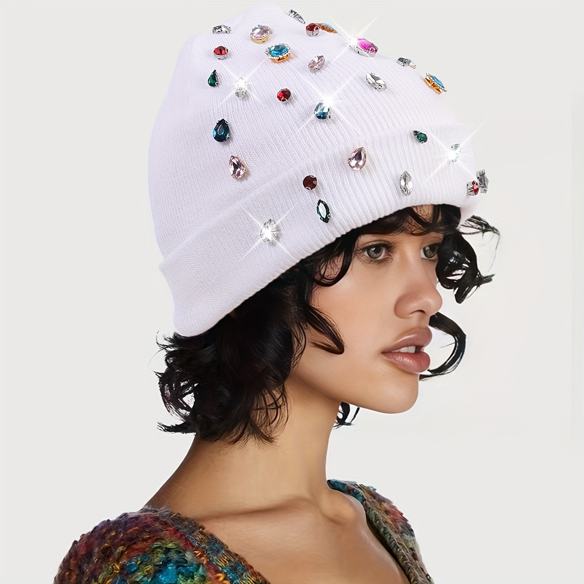 a versatile hat featuring sparkling - Temu