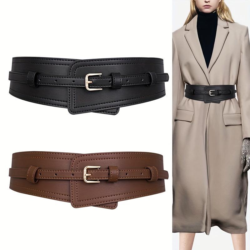 Dress Belts for Women,coat Waist Belt,wide Belt for Women,very Wide Belt,coat  Belt,suit Waist Belt,suit Belt,black Leather Belt Women -  Israel