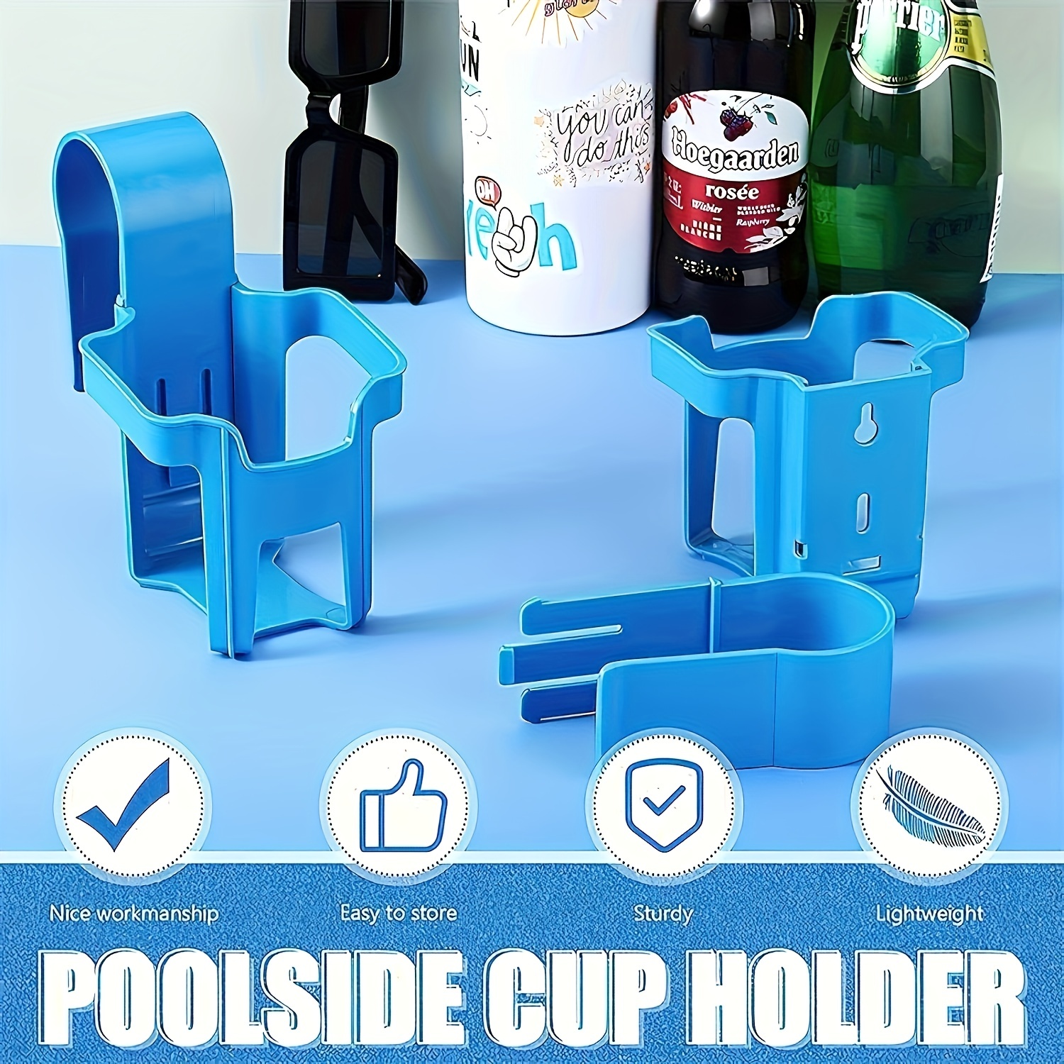 Plastic Drink Holders For Swimming Pools, Poolside Drink Holders