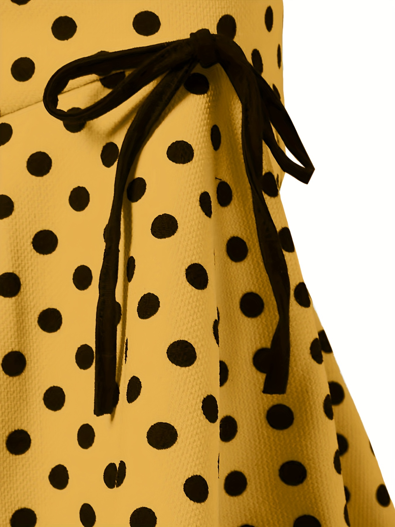 Black / Yellow Polka Dots Leggings