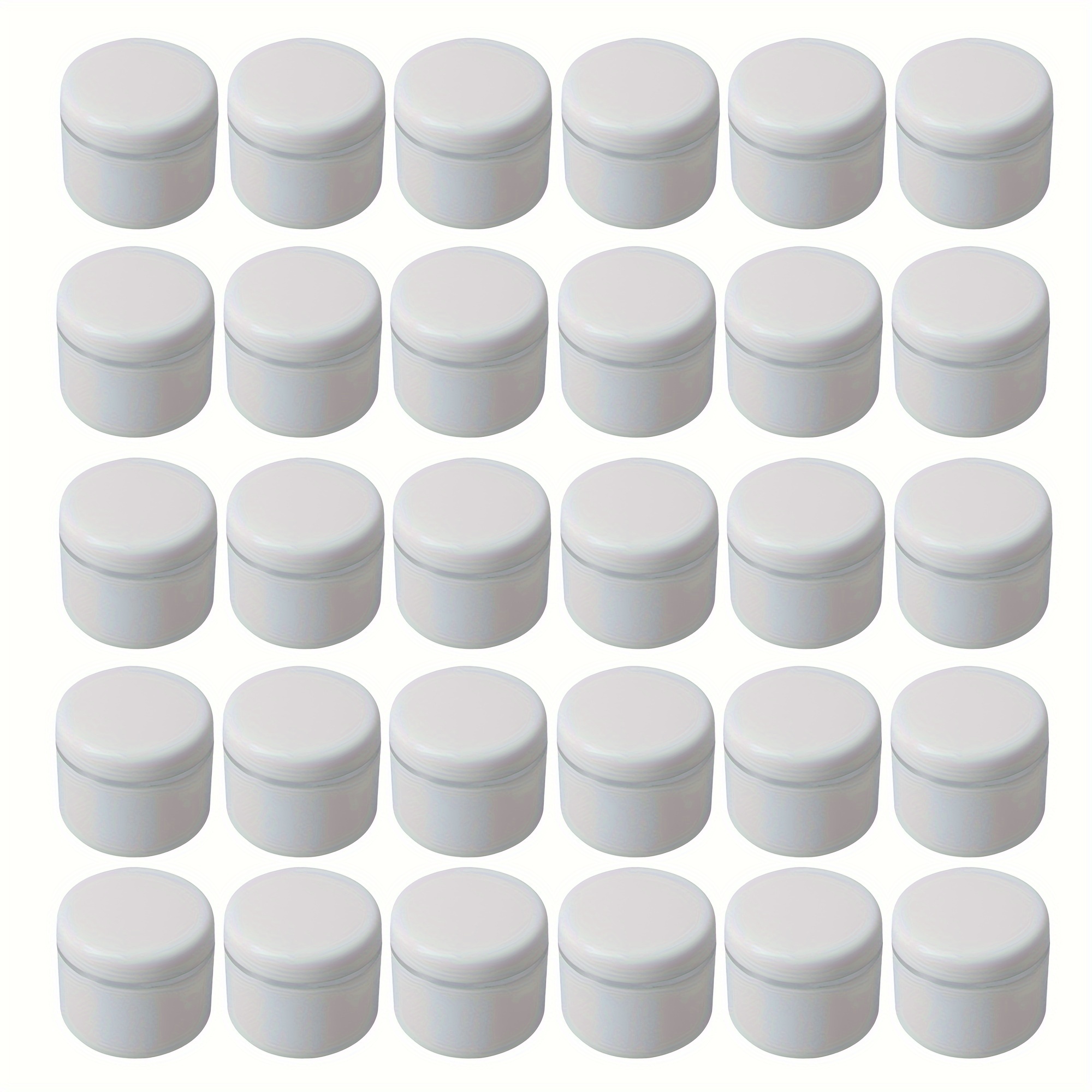 

30pcs 30g Empty Cream Jars, Refillable Cosmetic Container Storage Jars With Lids, Perfect Travel Jars For Cosmetics, Face Cream Lotion And More Beauty Products, Travel Essentials - White