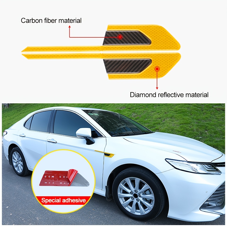 Car Door Safety Anti collision Warning Reflective Stickers - Temu