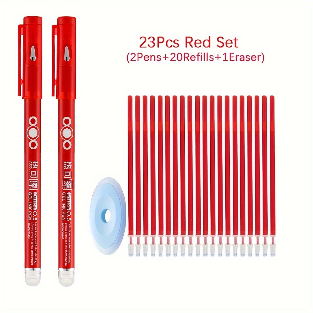 Set of 4 Erasable Pens  Red Blue Green Black » Asoki