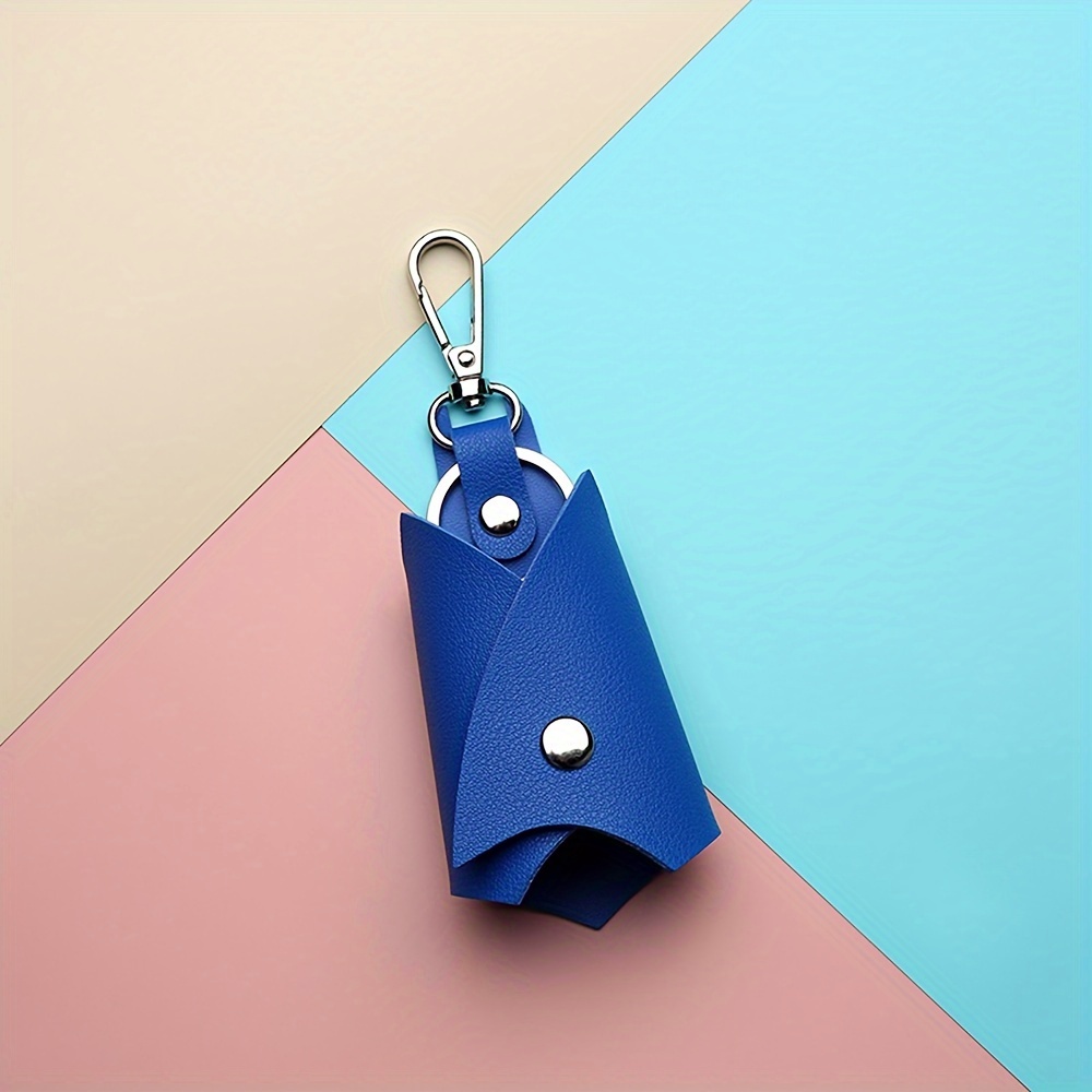 1pc Bat shaped Car Keychain PU Leather Folding Keychain Pendant