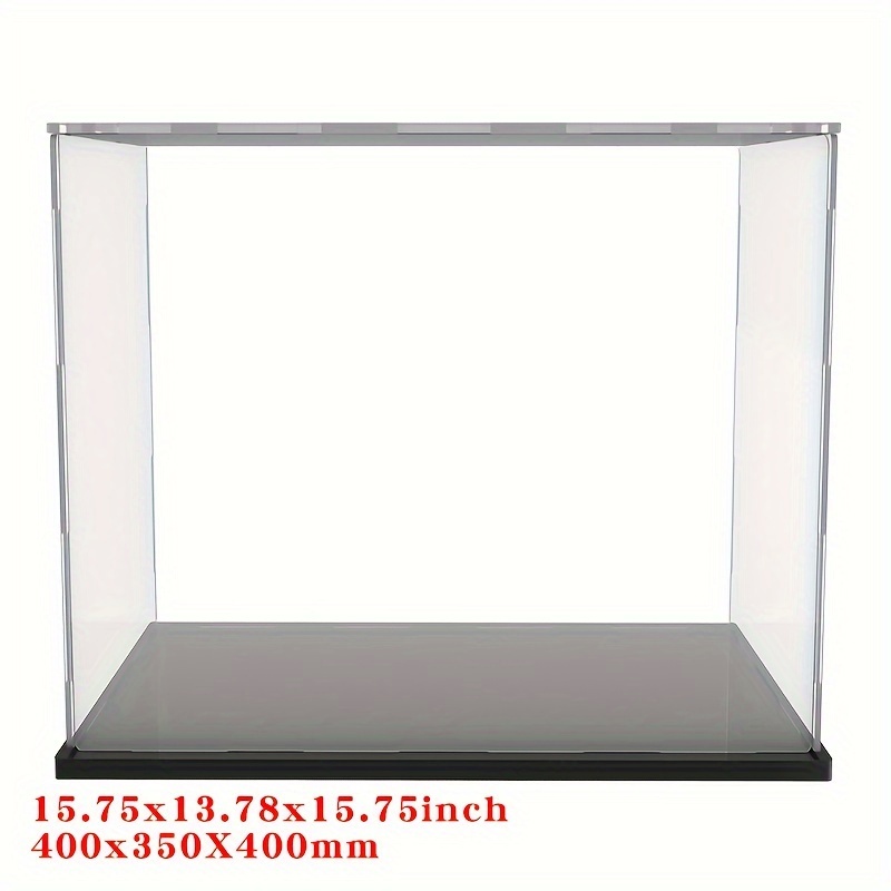 

16x14x16" Clear Acrylic Display Case With Base - Dustproof Plastic Box For Action Figures, Collectibles & Models - Perfect Gift For Halloween & Christmas