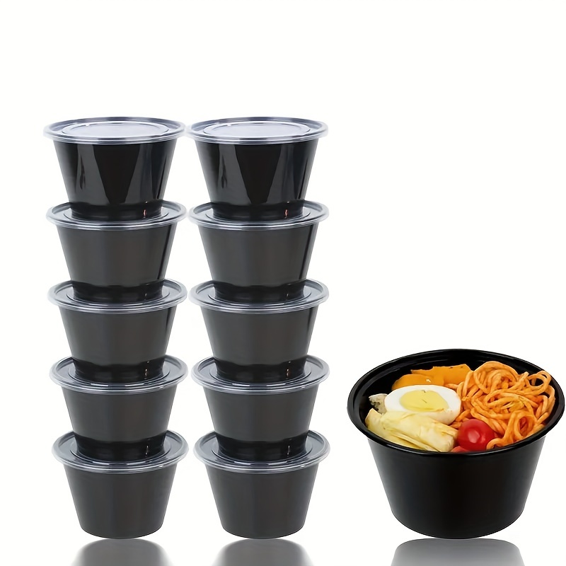 10/30/50pcs, Meal Prep Containers, 450ml/15.2oz Plastic Food Storage  Containers With Lids, To Go Containers, Disposable Lunch Boxes, Bento  Boxes, Kitc