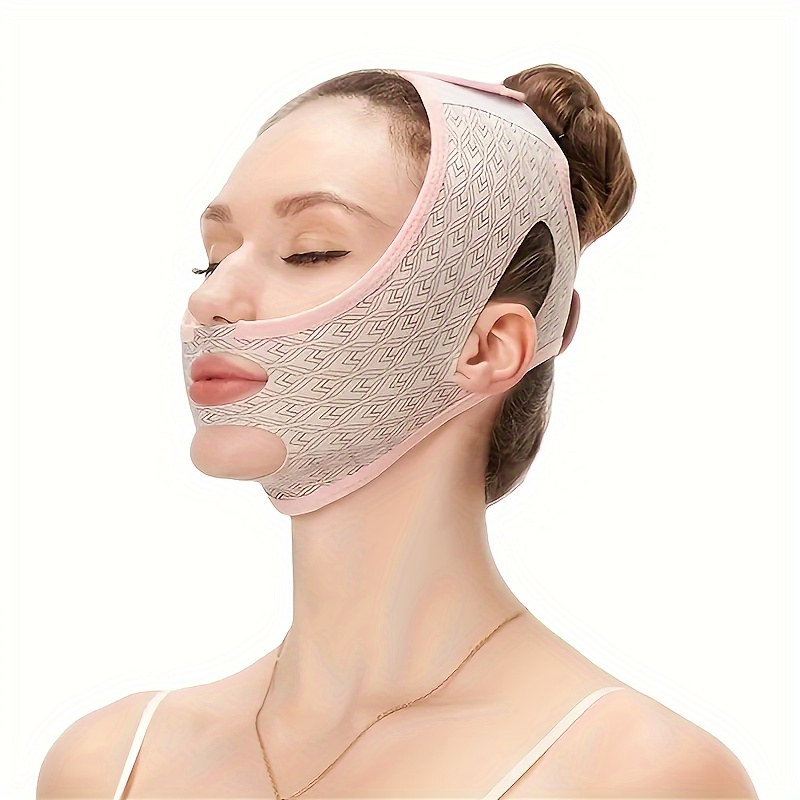 Tebru Face Massage Bandage, V Face Facial Lifting Mask Thin Face Bandage  Health Care Tool Facial Massager Beauty Mask, Face Massage Belt 