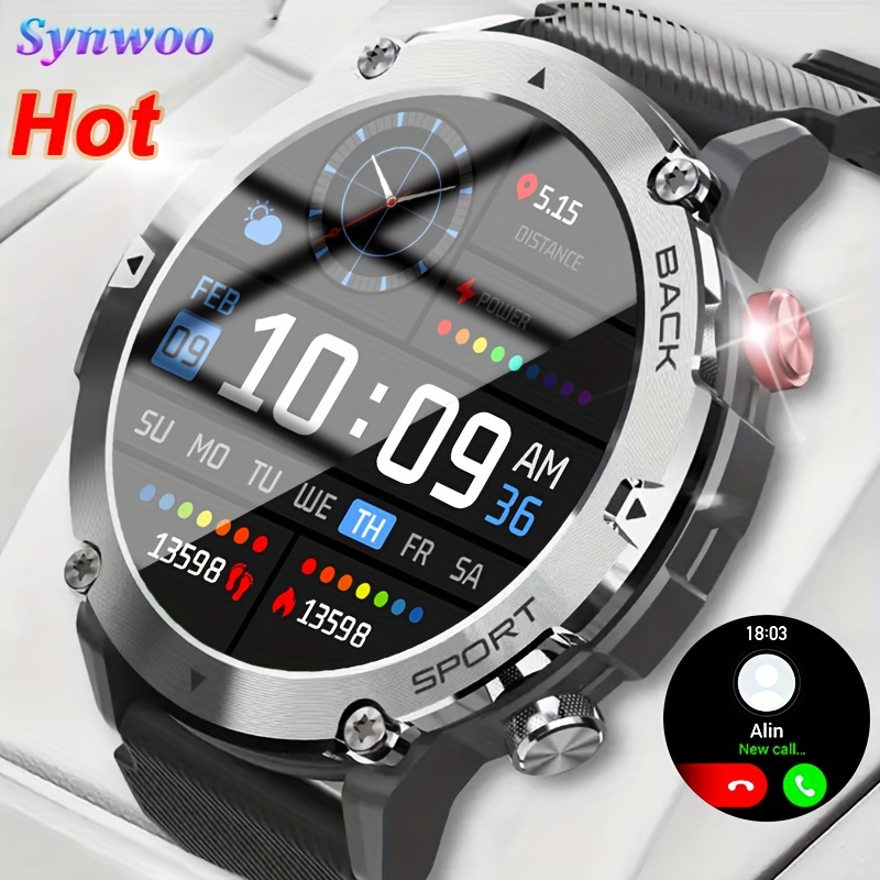 Smart Watch Bluetooth-Compatible with Waterproof Sport Fitness