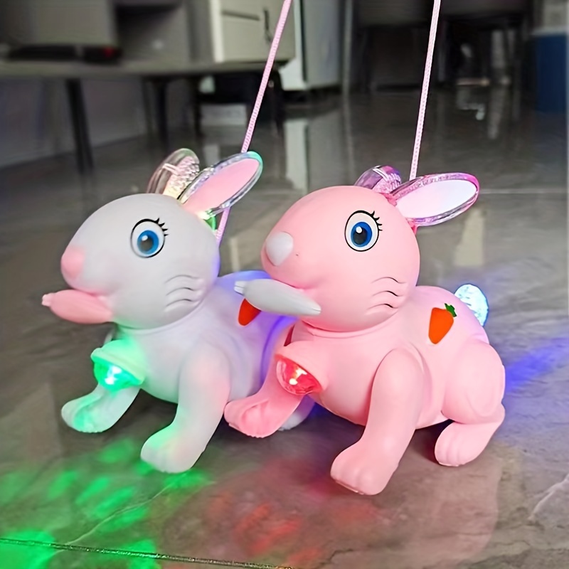 Jouet de lapin électronique Modèle de lapin de simulation de lumière sonore  de lapin sautant électronique cadeau drôle de jouet - Cdiscount