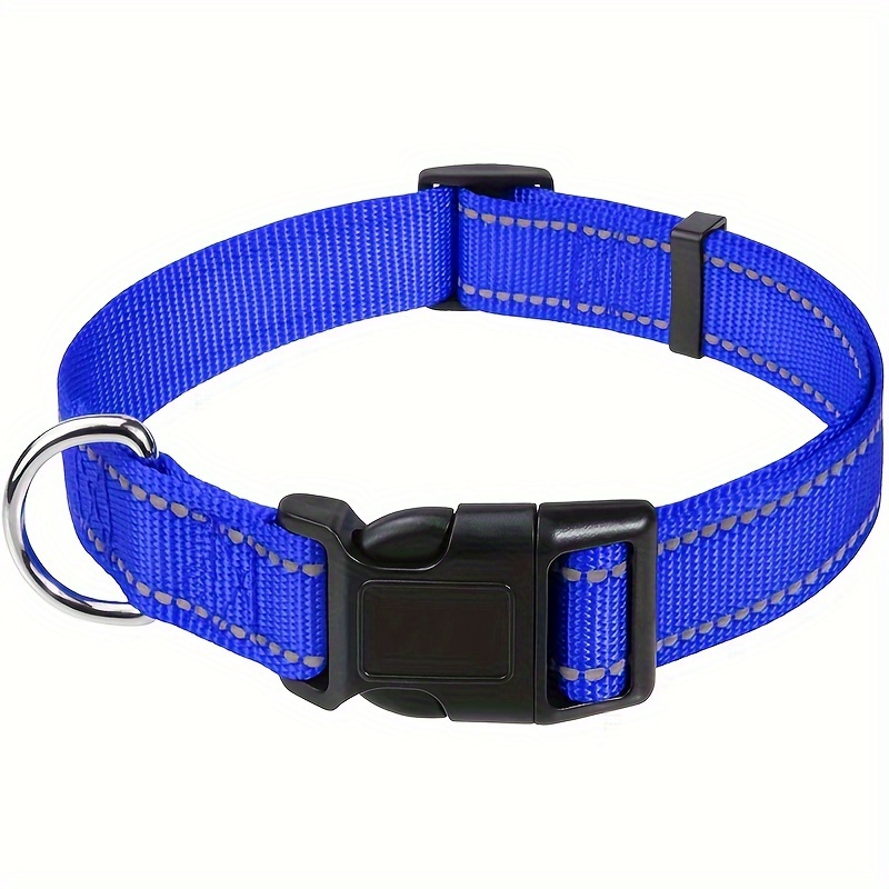 SUBLIME Adjustable Dog Collar, Blue Diamond Dots • Shop Online at Petmania •