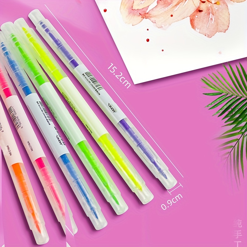 Pretty Marker Series Dual-Sided Markers and Highlighters set (6pcs)