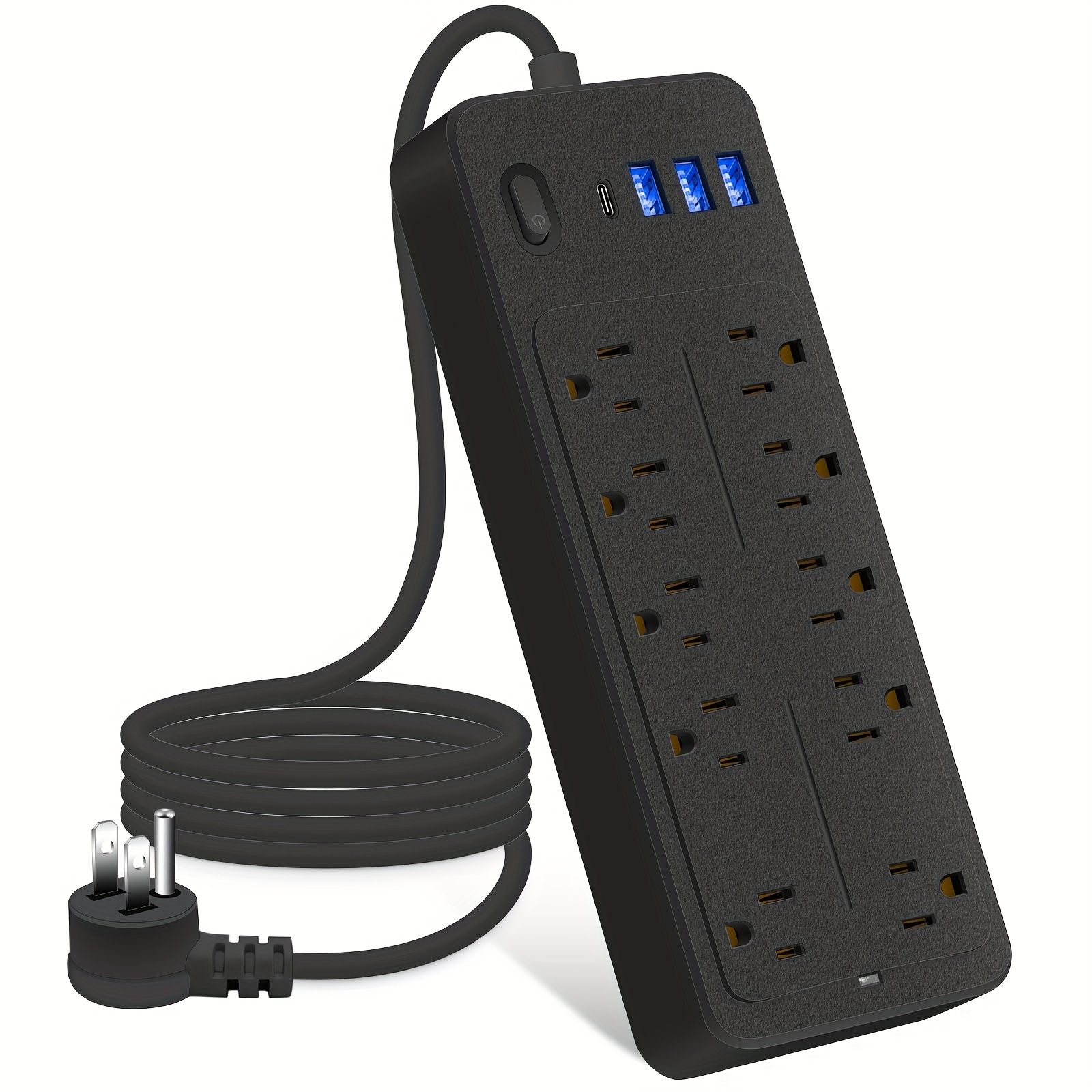 Regleta de alimentación empotrada para conferencias con puertos USB,  regleta de alimentación de mesa, estación de carga de escritorio con 2  salidas y