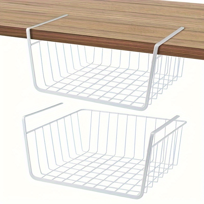 Rust resistant Under Shelf Storage Basket For Kitchen Pantry - Temu