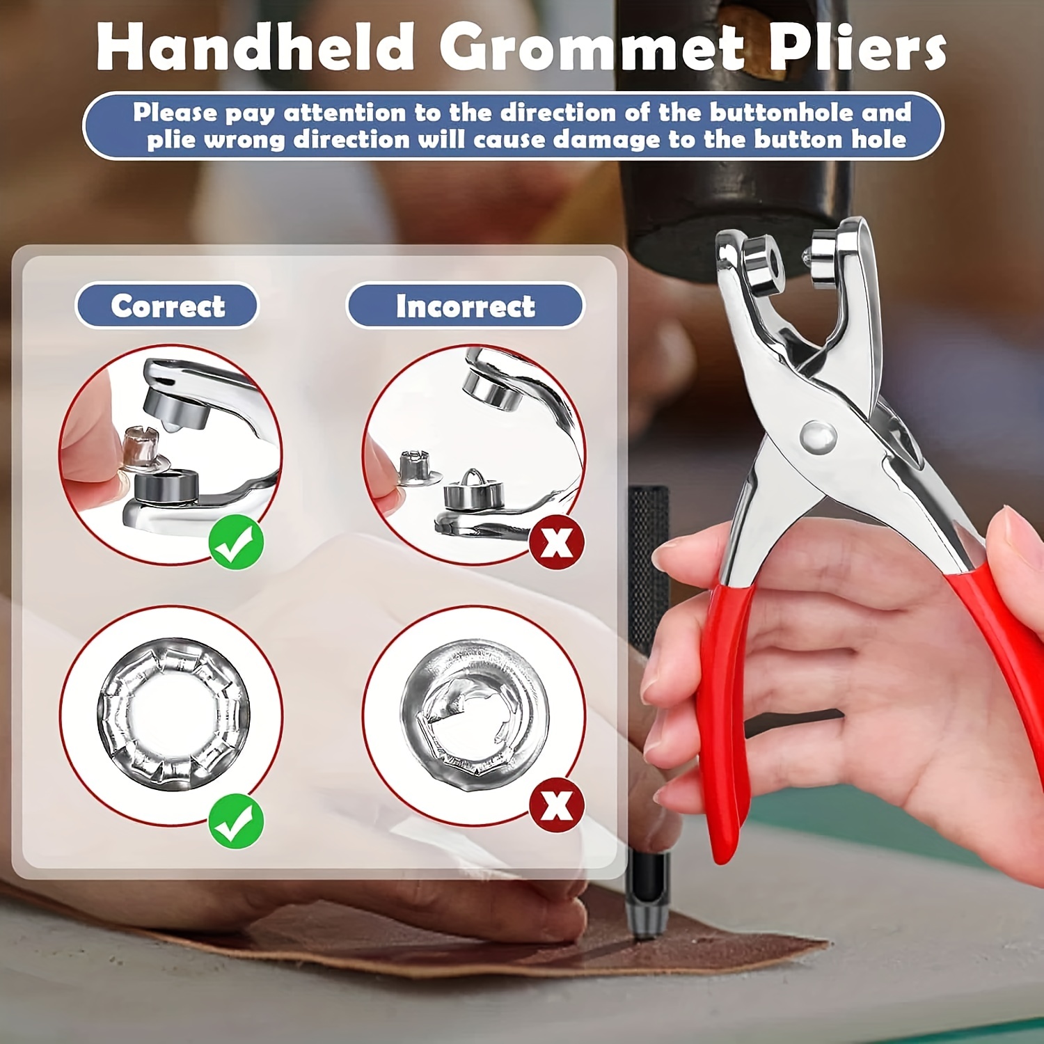 Eyelet Metal Grommet Mix 5 Colors With Washer Tool Kits - Temu