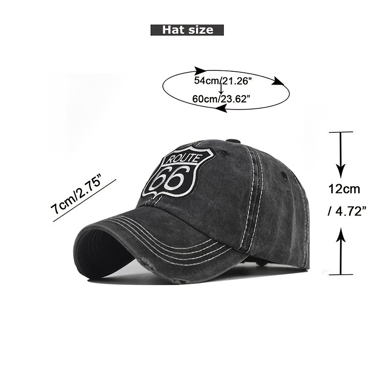 Retro Washed Baseball Cap Outdoor Sun Hat Adjustable