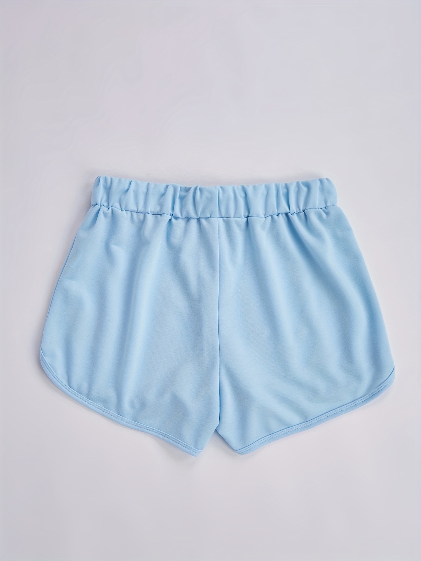 Light Blue Women Shorts, Cotton Summer Shorts, Sky Blue Ladies Shorts 