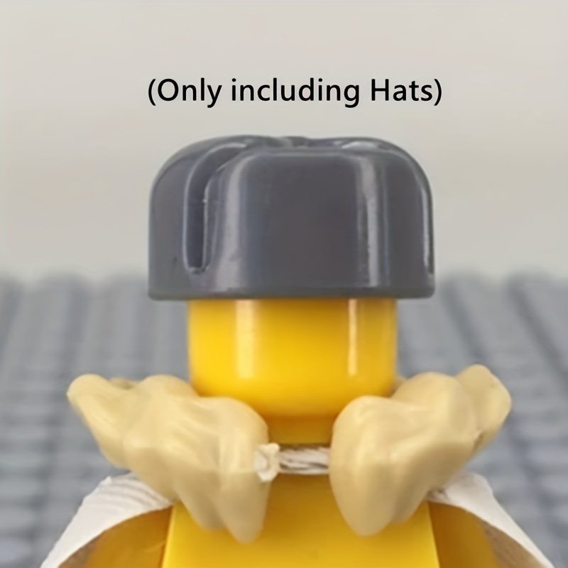 7pcs Mini Building Block Character Winter Hat DIY Toys