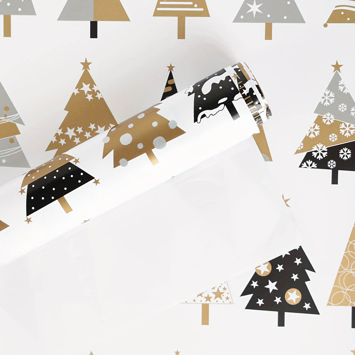 Papier d'emballage cadeau en rouleau jumbo pour sapin de Noël - 1 rouleau  jumbo, 50 * 70cm, lourd, résistant à la déchirure (Boule de Noël) 