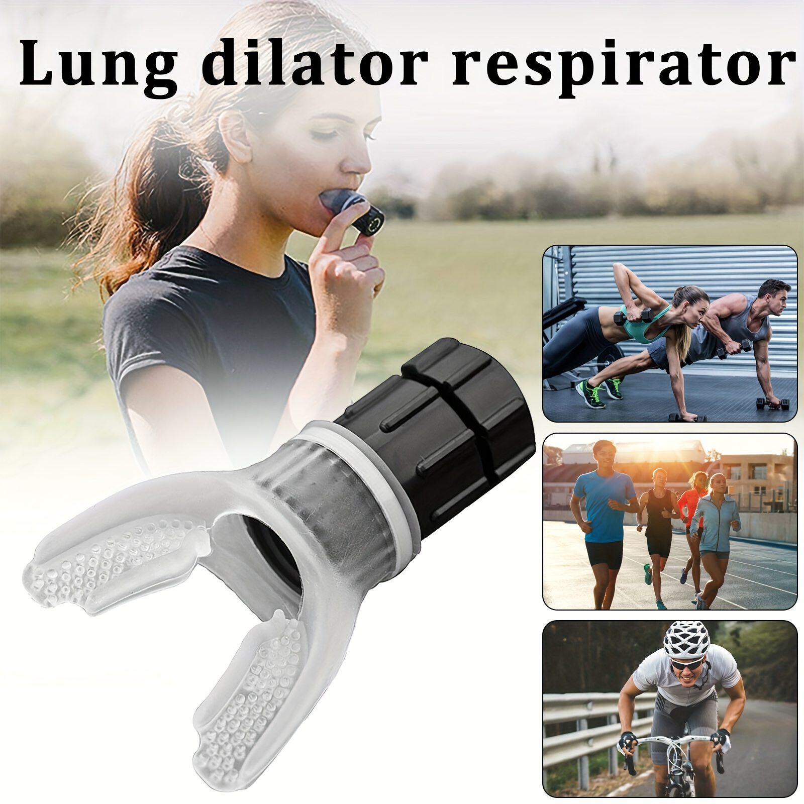 Appareil D'exercice Pulmonaire | Exercice Respiratoire Pour Les Poumons |  Outil D'entraînement Respiratoire Pour La Capacité Pulmonaire Portable 