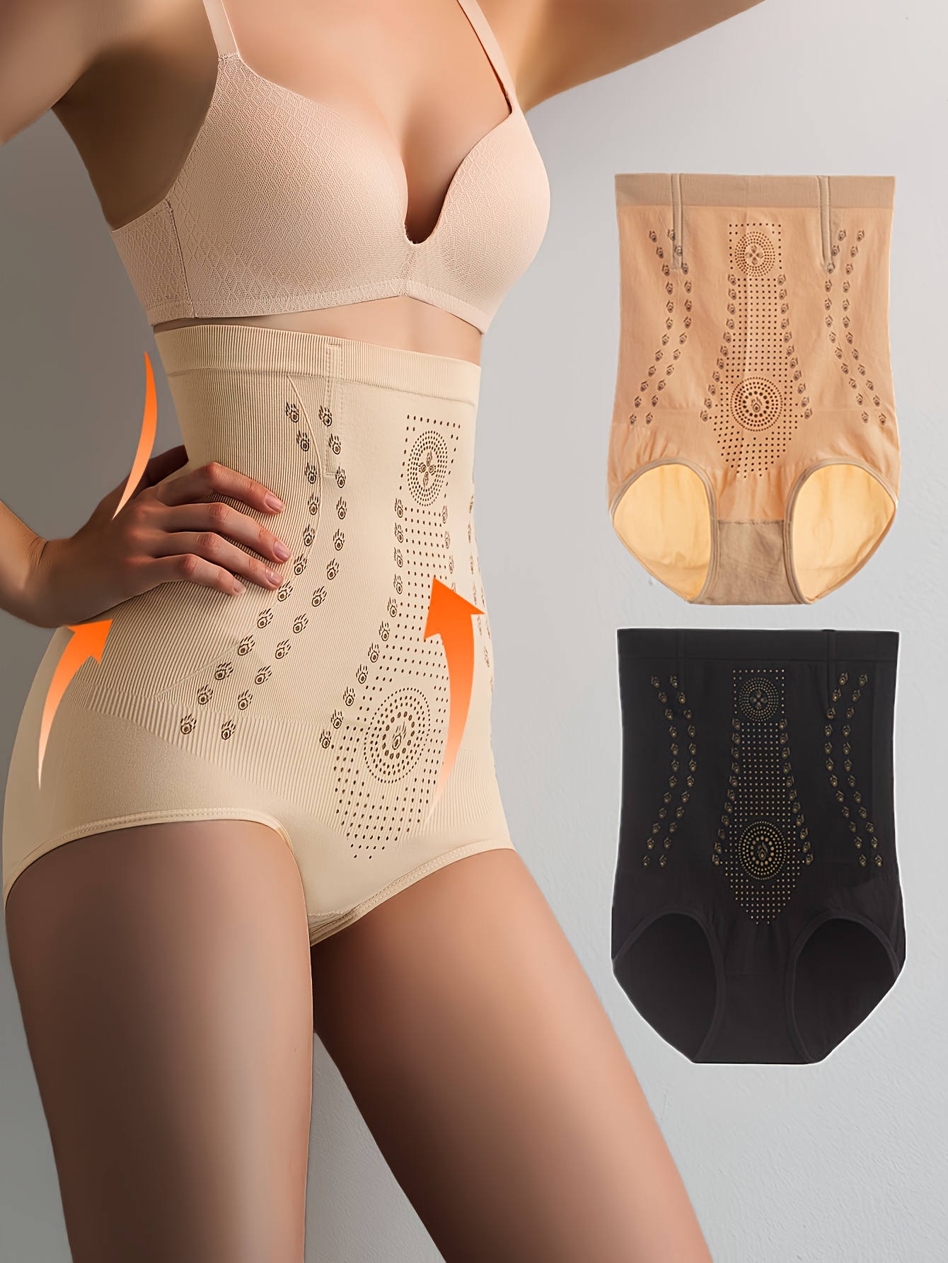 2pcs High Waist Shaping Panties, Tummy Control Compression Panties To Lift  & Shape Buttocks, Women's Underwear & Shapewear