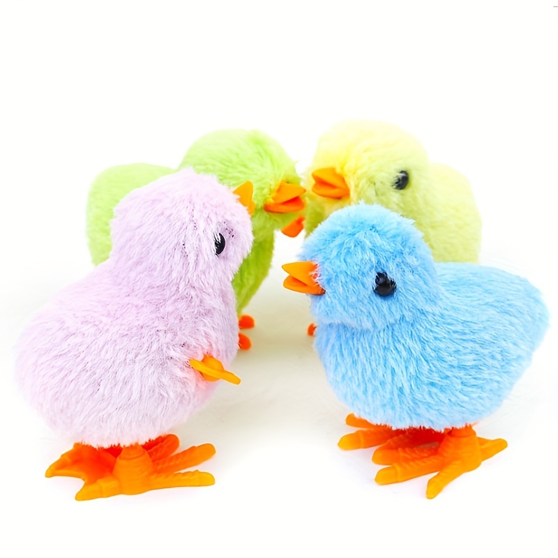 4pcs Jumping Chicken Plush Toy for Kids Play