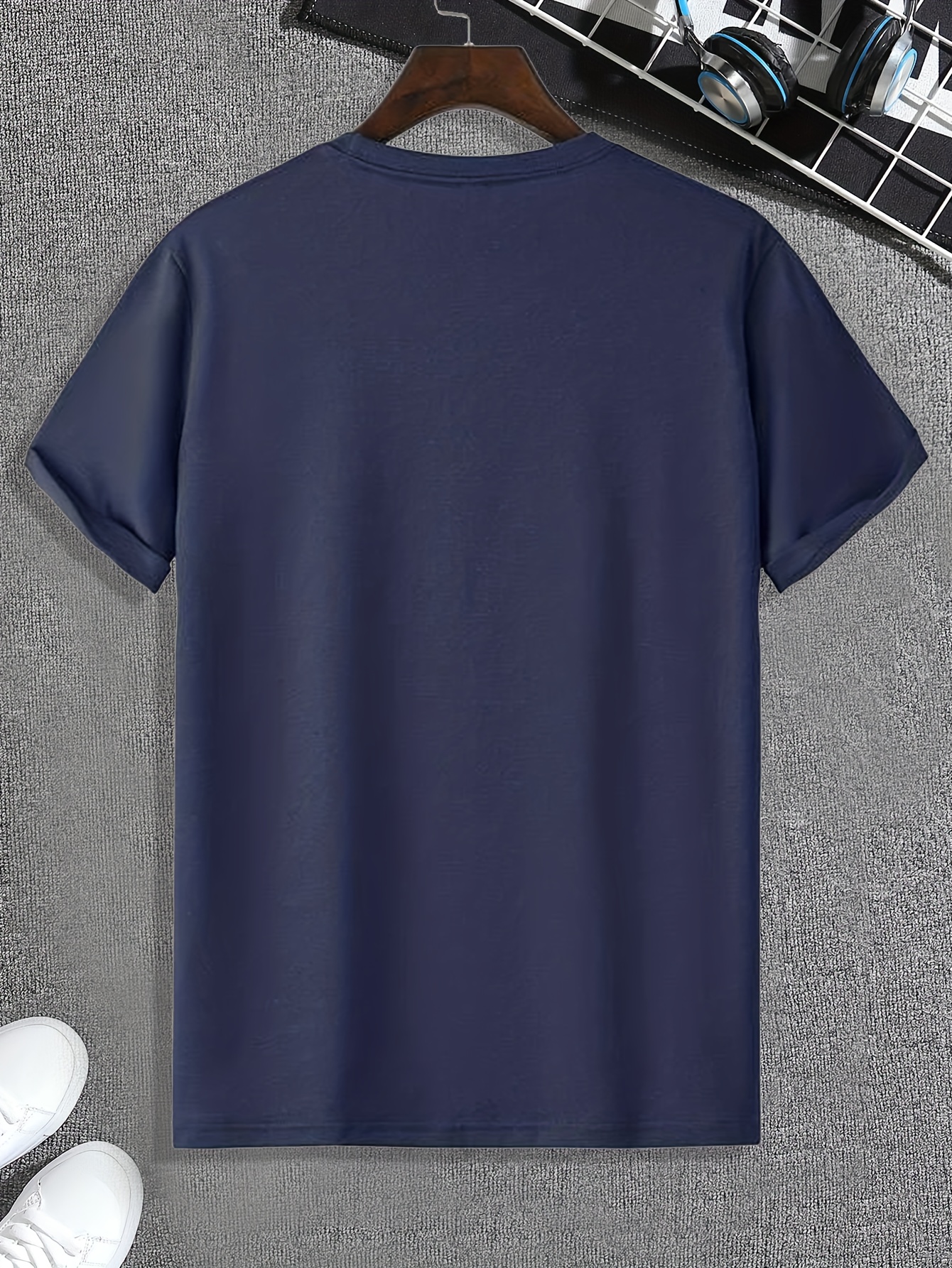 Geometric Pattern Print Men's Sports T-shirt