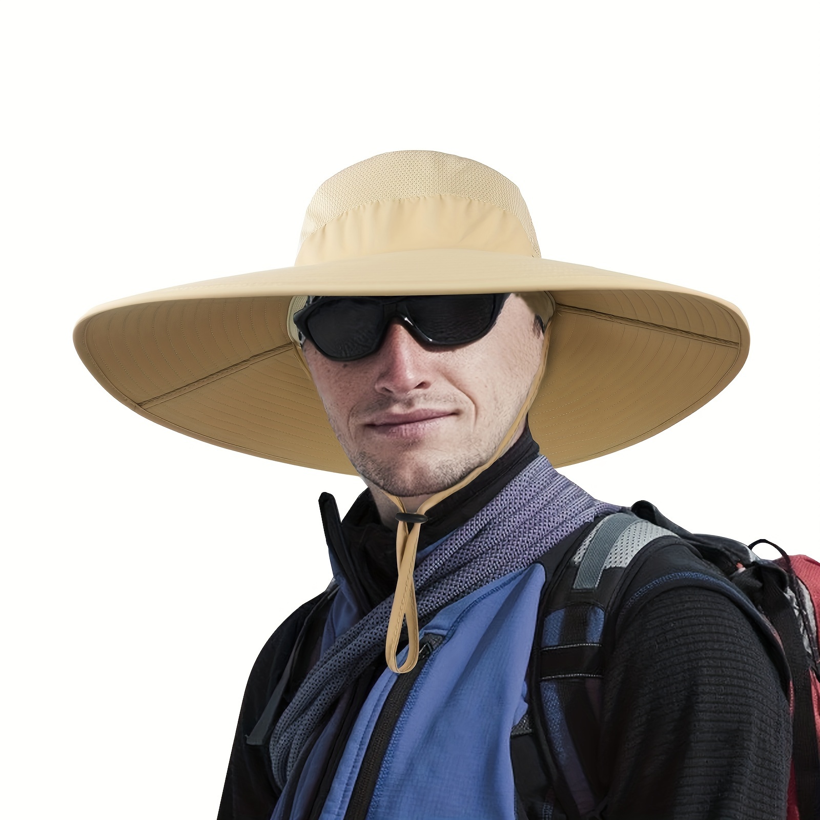 Wide Brim Sun Hat Upf50+ Men's Sun Hats With Uv Protection - Temu Germany