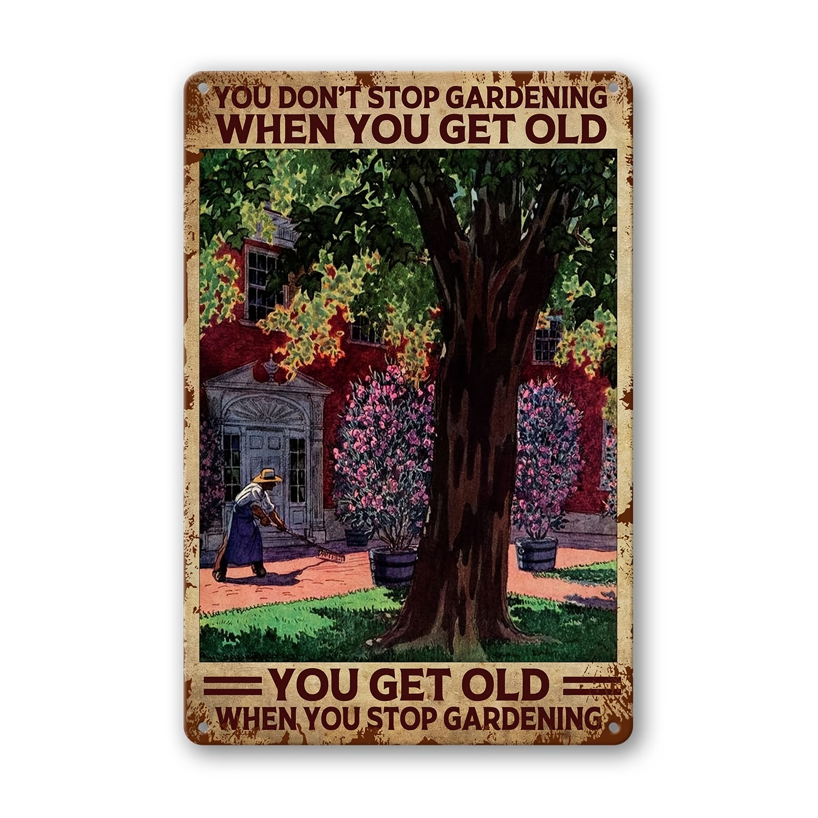 Nature Is Timeless Pokémon Gardening Tin Sign