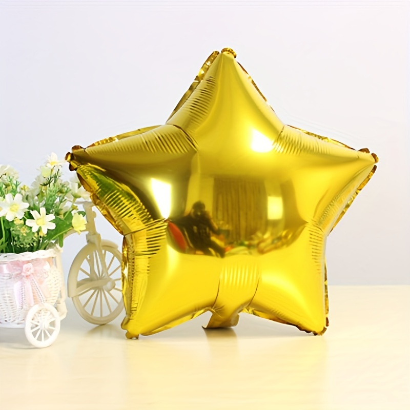 Ballon rond gonflable à hélium en forme d'étoile, 10 pièces, 18 pouces,  noir, blanc, rose, pour décoration de mariage, anniversaire, fête de noël -  AliExpress