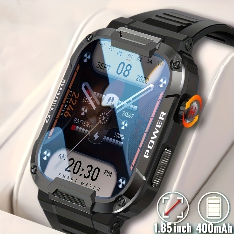 EIGIIS Smart Watch Men 1.39'' IPS Screen Bluetooth Call Wrist Watch 24  Sports Modes 400mAh Battery