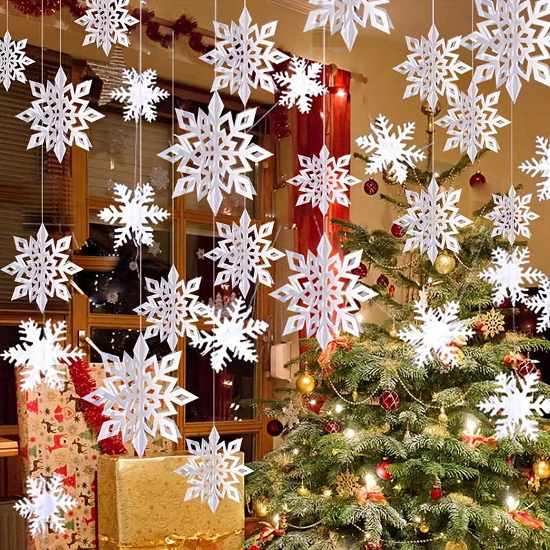 Hanging Snowflake Ornaments