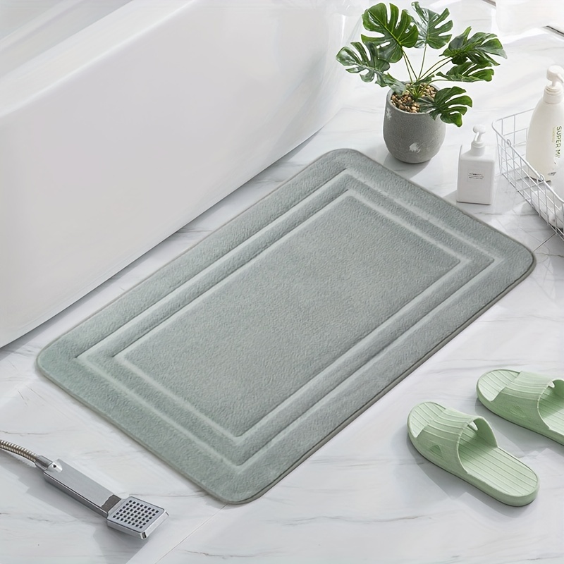 Super Absorbent Bath Mat Quick Drying Bathroom Rugs Non-slip Shower Mat  Entrance Doormat Washable Mat Bathroom Accessories