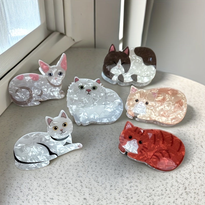 Silicone Cute Cat Hair Claw Hair Clip Female Large Back Head Clip Cute