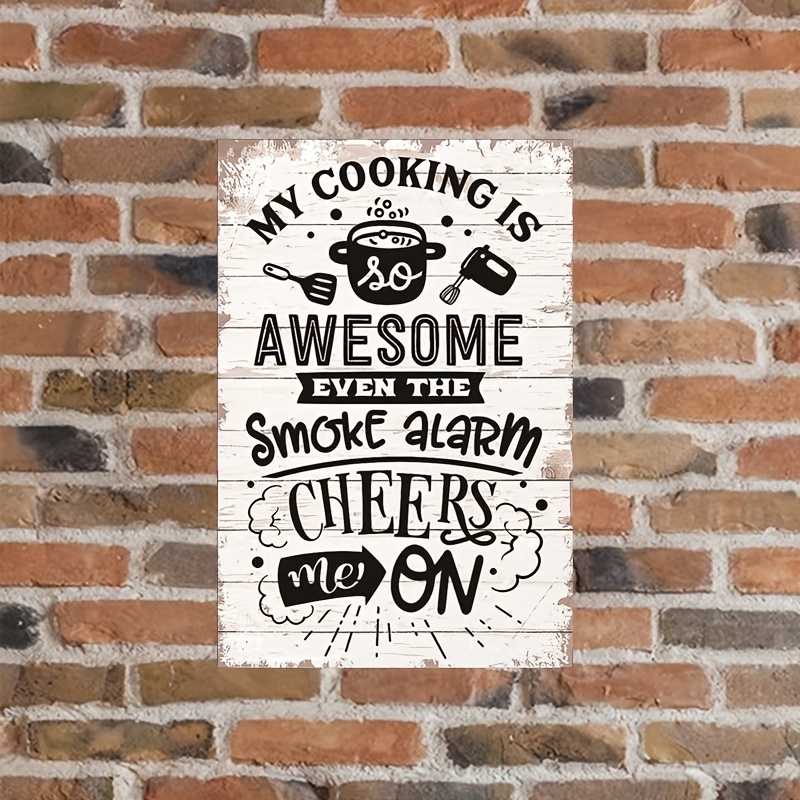 Funny Kitchen Quote Metal Tin Sign Wall Decor Retro Kitchen Signs