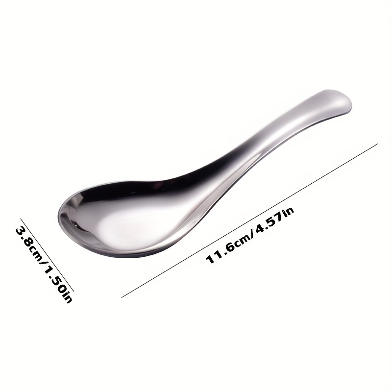 Stainless Steel Deep Soup Spoon Creative Western Food - Temu