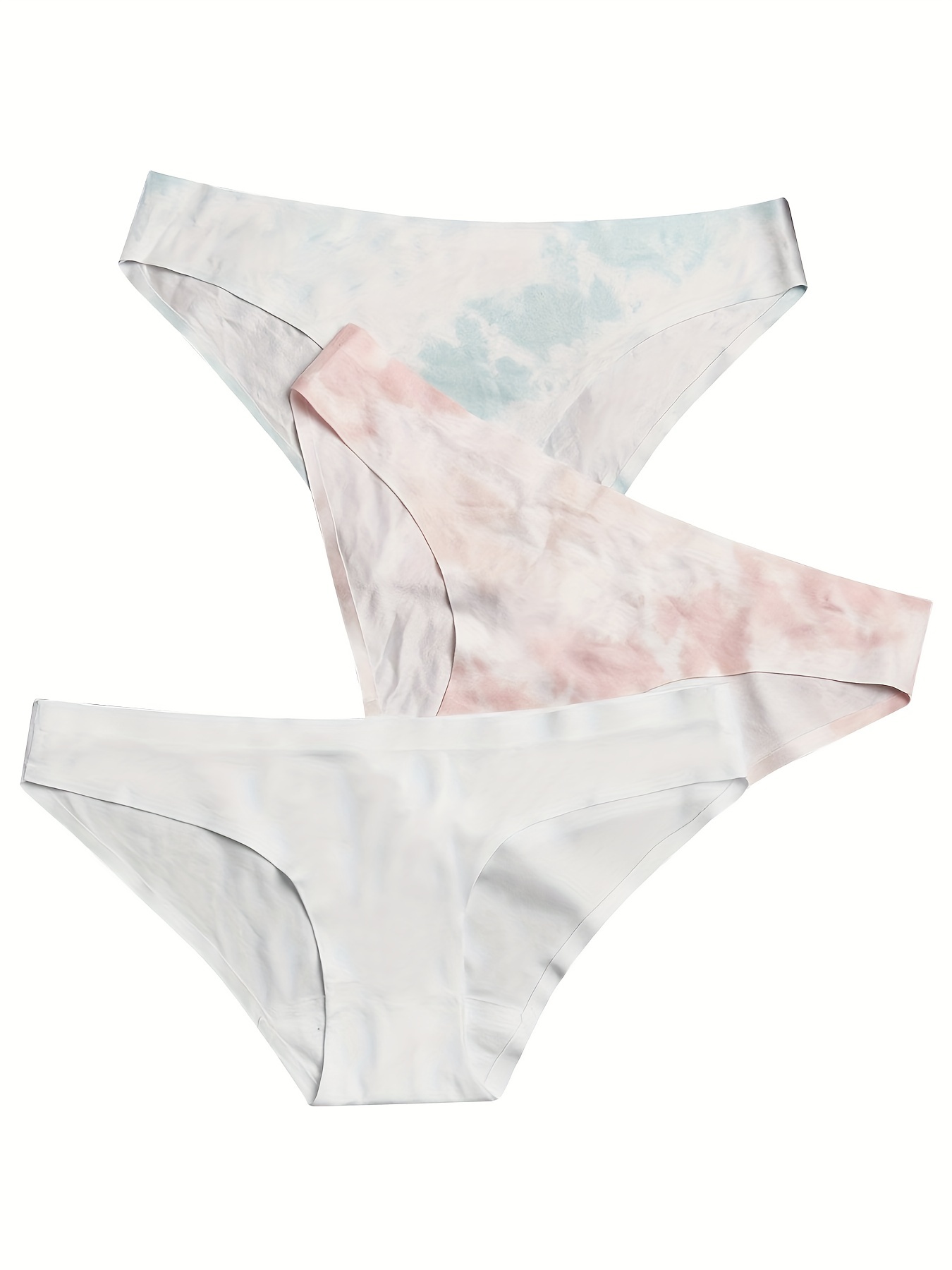 Seamless Print Bikini Panties Comfortable Soft Panties - Temu