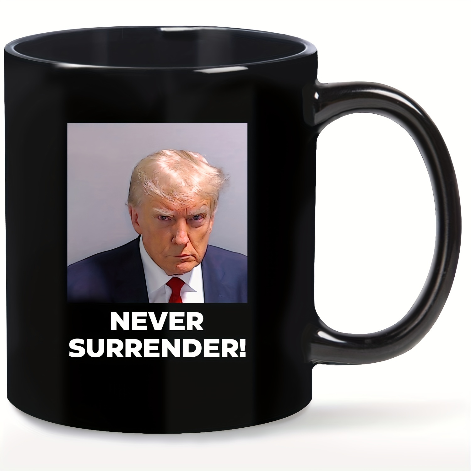 Donald Trump Mug Shot 10oz Mug Cup Funny Jail Lock Him Up