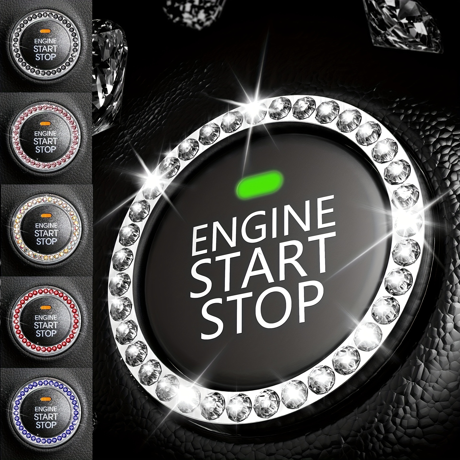 Auto Motor Startknopf Schutzhülle, Universal Auto Key Cap Cover Push Start  Auto Zubehör (rot) : : Auto & Motorrad