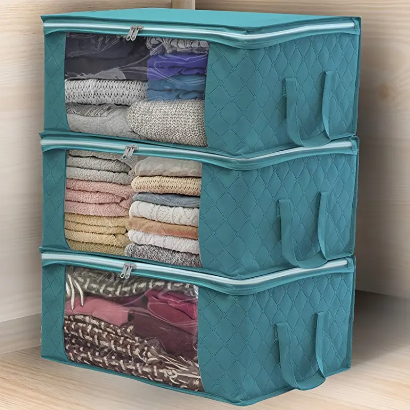 Clothes Storage Bag Foldable Storage Bin Closet - Temu