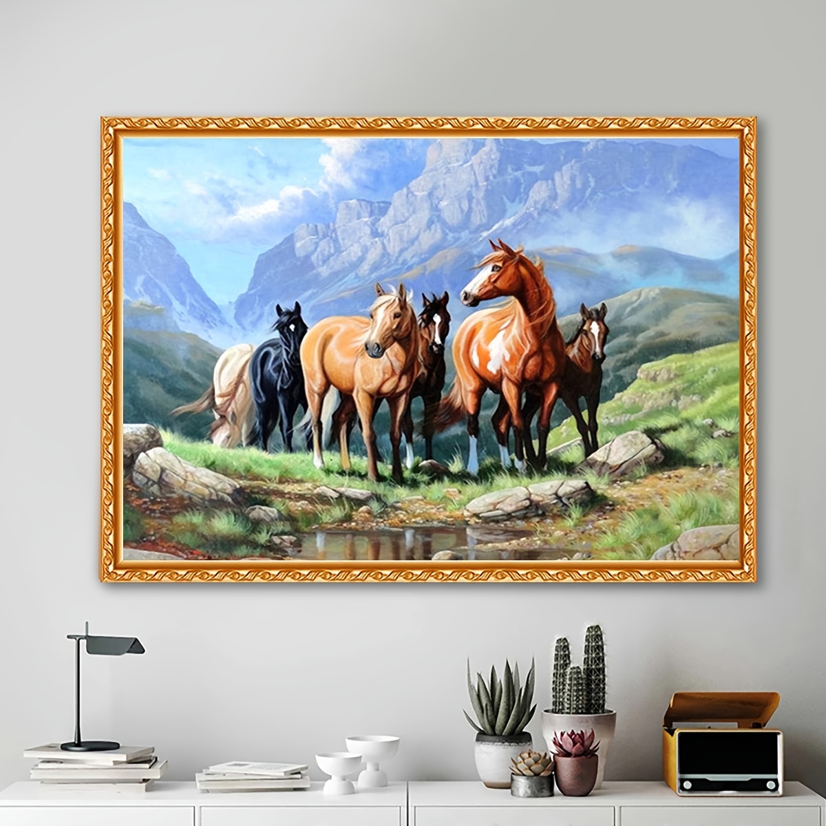 Mountain Horse Animal, 5D Diamond Painting Kits