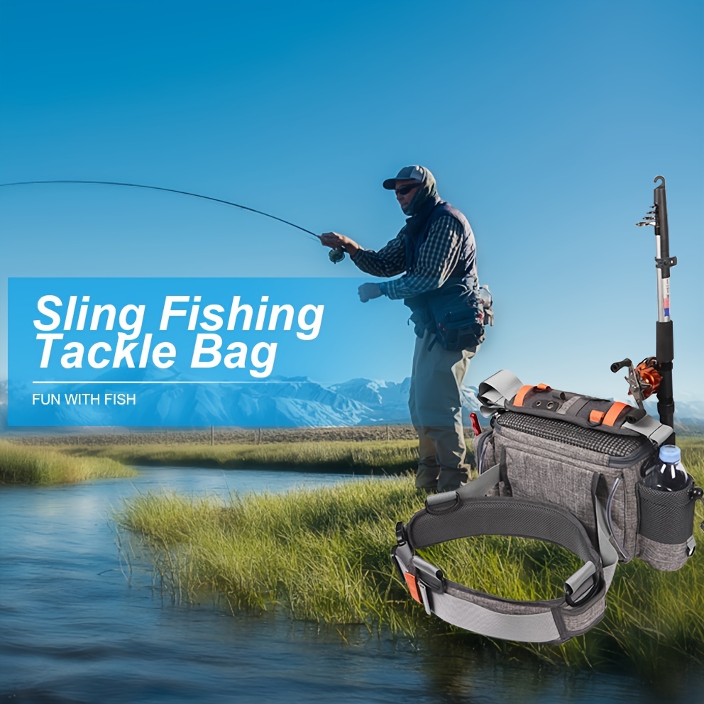 Sling Fishing Tackle Bag - Outdoor Fishing Tackle Storage Pack