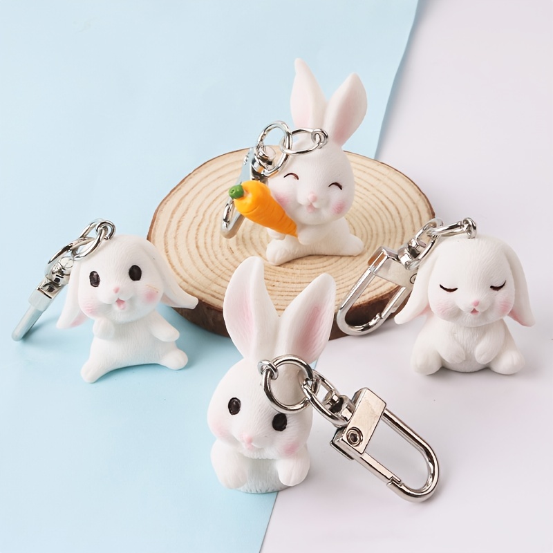 Cartoon Rabbit Keychain Pendant Acrylic Ornament Backpack - Temu