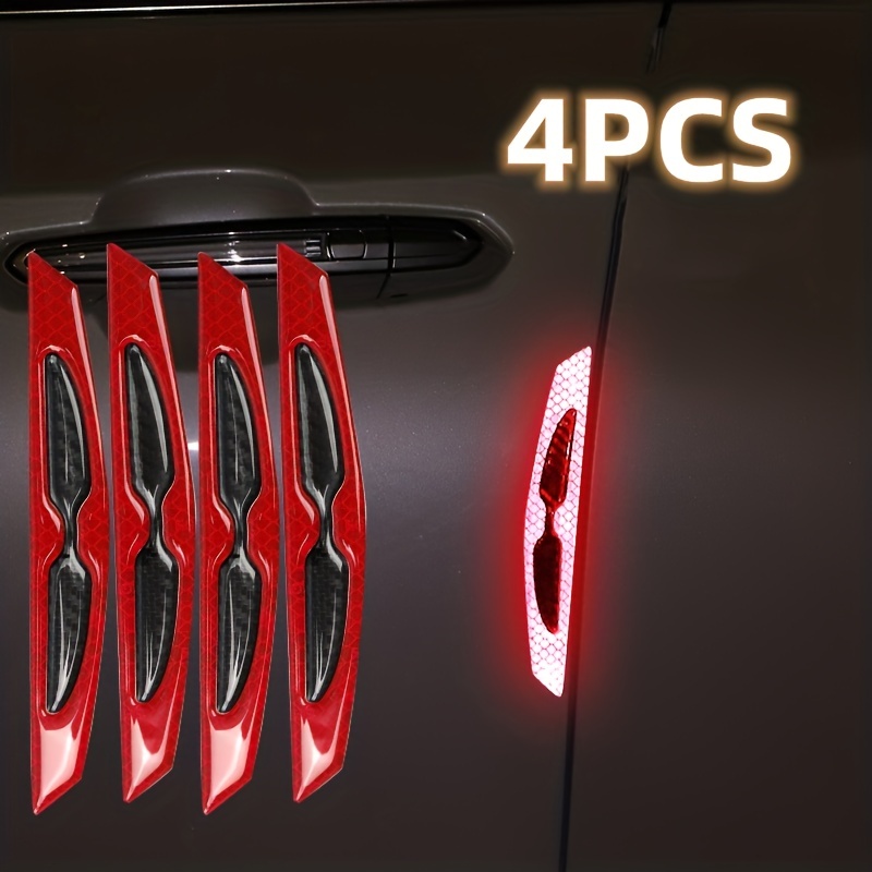 4pcs Autotür Rückspiegel Kantenschutz Trim Aufkleber Schutzstreifen  Universal Anti-Kollisions-Gummi-Trim Kratzschutz