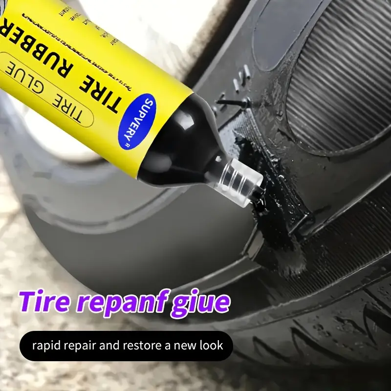 Car Tyre Repair Glue Motorcycle Bike Tire Black Glue - Temu